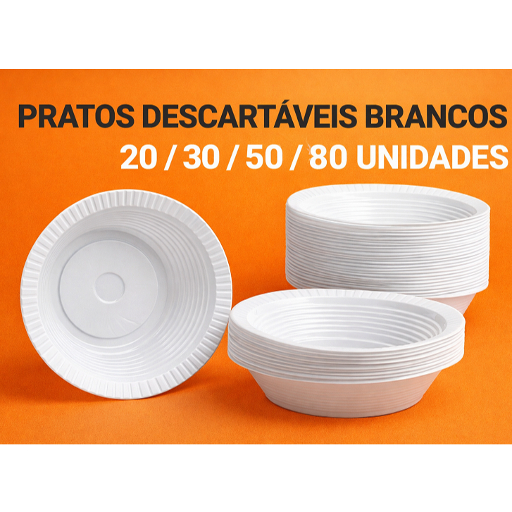 120 unid PRATO FUNDO 15 CM COPOZAN ALMOÇO CUMBUCA FESTA BOLO CHURRASCO Oferta