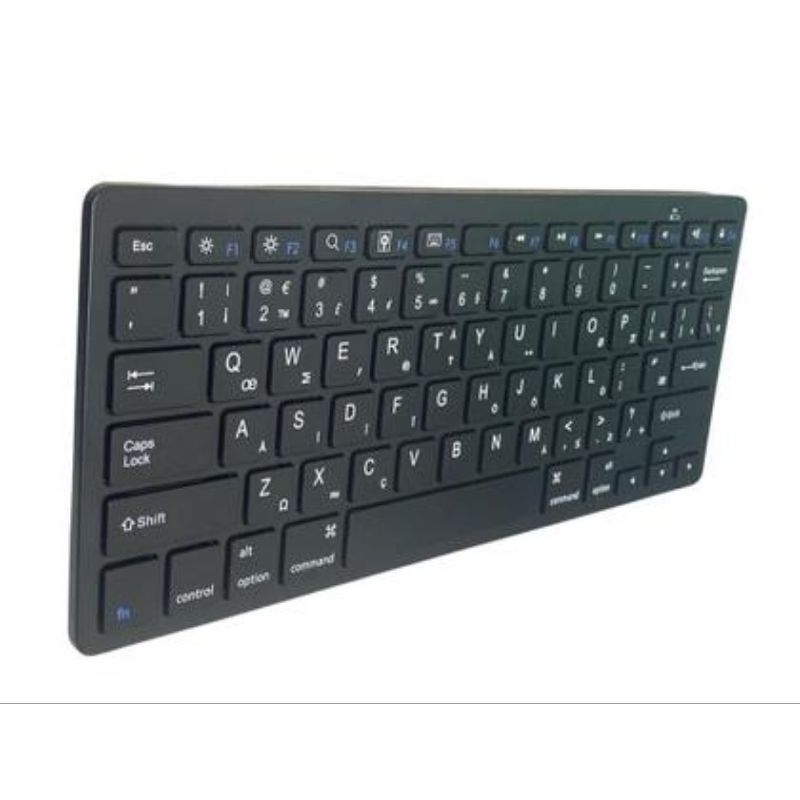 Kit Teclado E Sem Fio Branco Wireless USB Ultra Slim