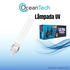 Lâmpada Uv reposição Ultra Violeta - Ocean Tech P/ Filtro Germicida Aquário