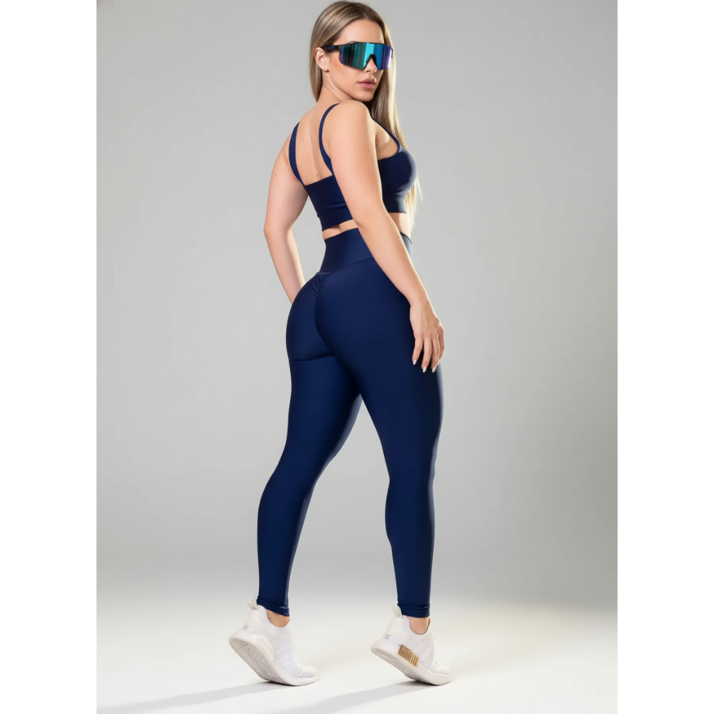 Conjunto Academia Top e Legging Levanta Bumbum