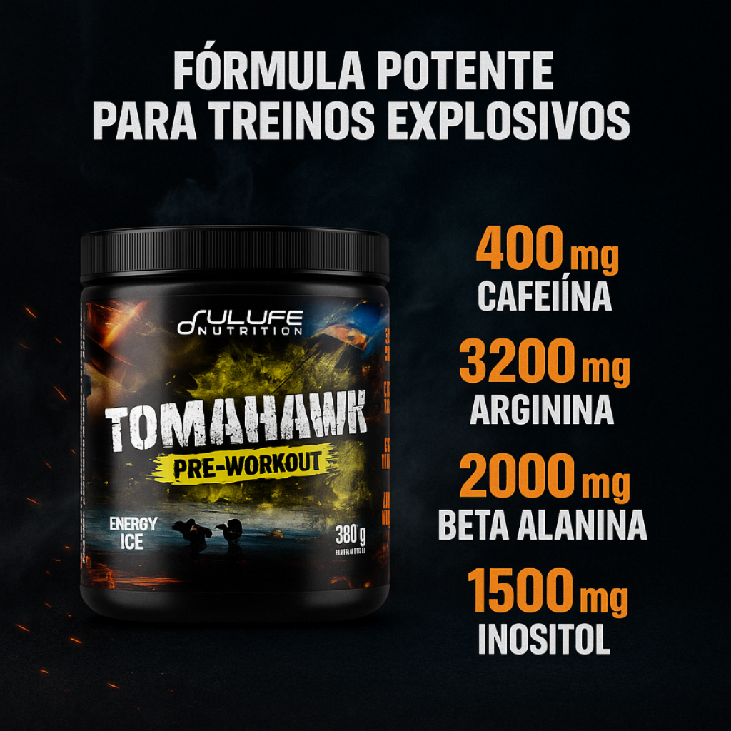 Pré Treino Tomahawk 380g Fullife Alta Performance