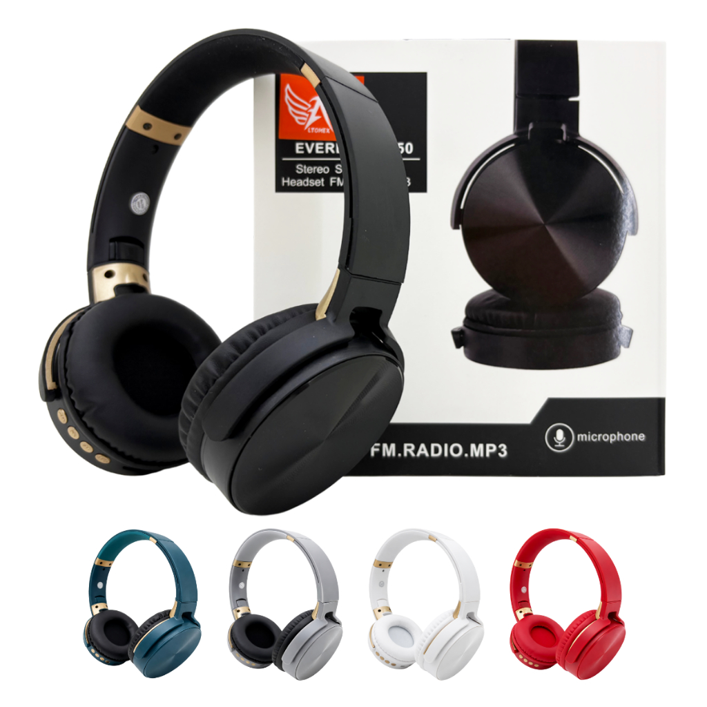 Headset Bluetooth com Microfone Sem Fio Compatível Android iOS Notebook em Oferta na Shopee