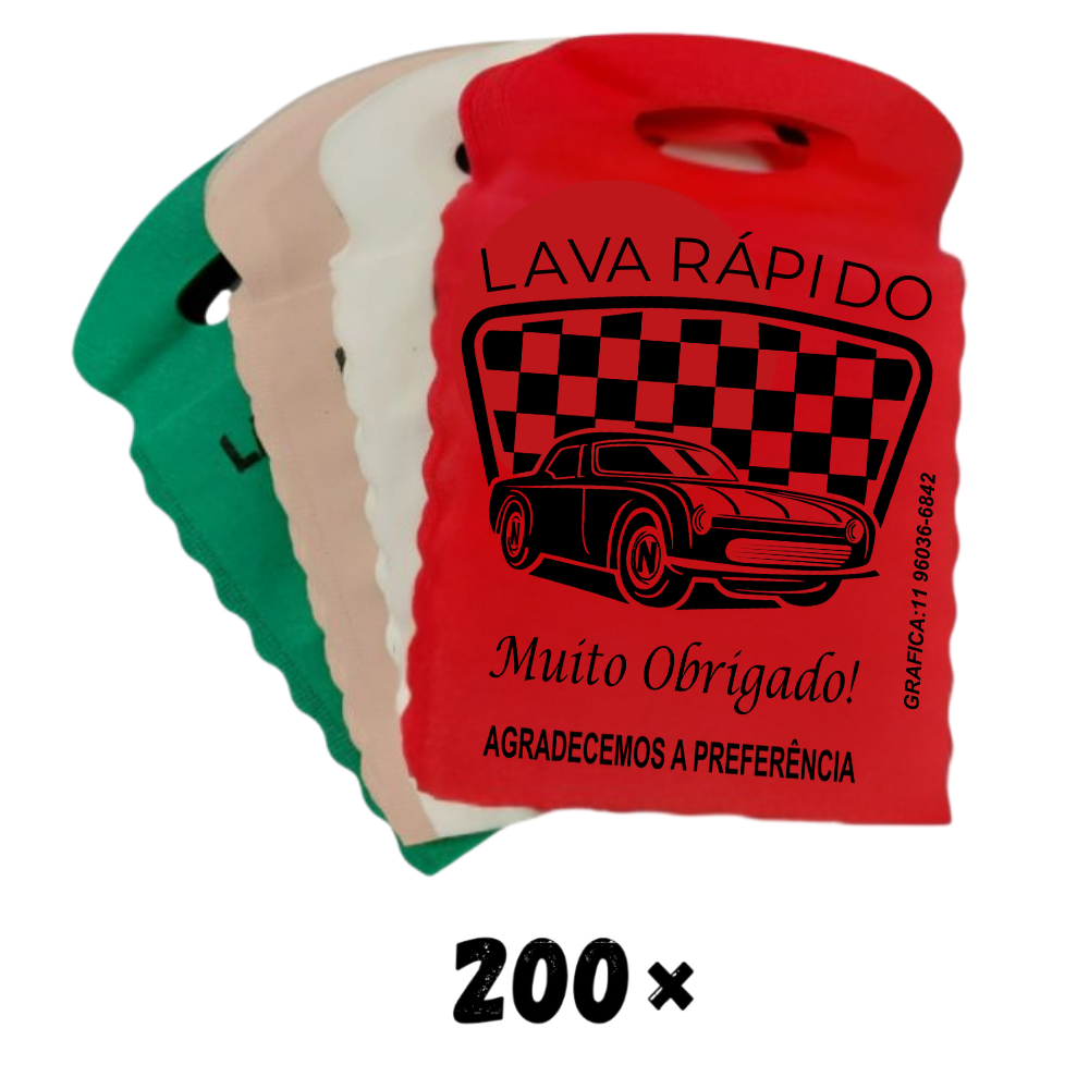 Sacolinha lixo car Padrão 200 unidades 21x26  para lava rápido em Oferta na Shopee