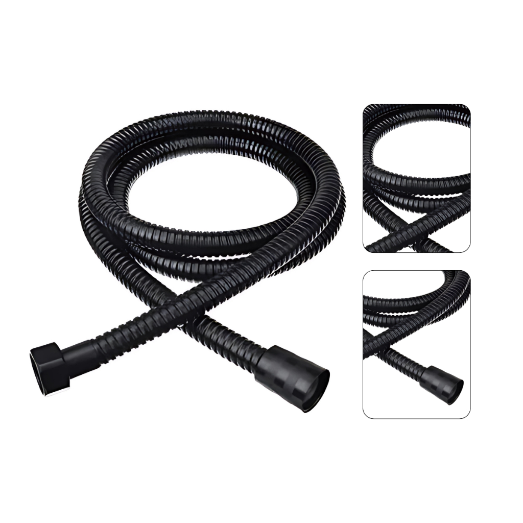 Mangueira Flexível Engate Para Ducha Higiênica 1,80M Preto Fosco