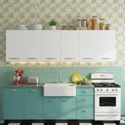 QUEIMA DE ESTOQUE - Armário de Parede Multiuso 6 Portas Design Moderno
