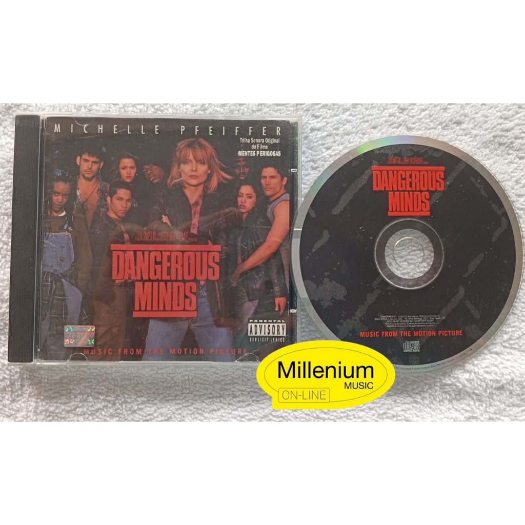 CD Dangerous Minds (Mentes Perigosas) Trilha Sonora Do Filme 1995 Original Gravadora Colecionador  Ótimo Estado