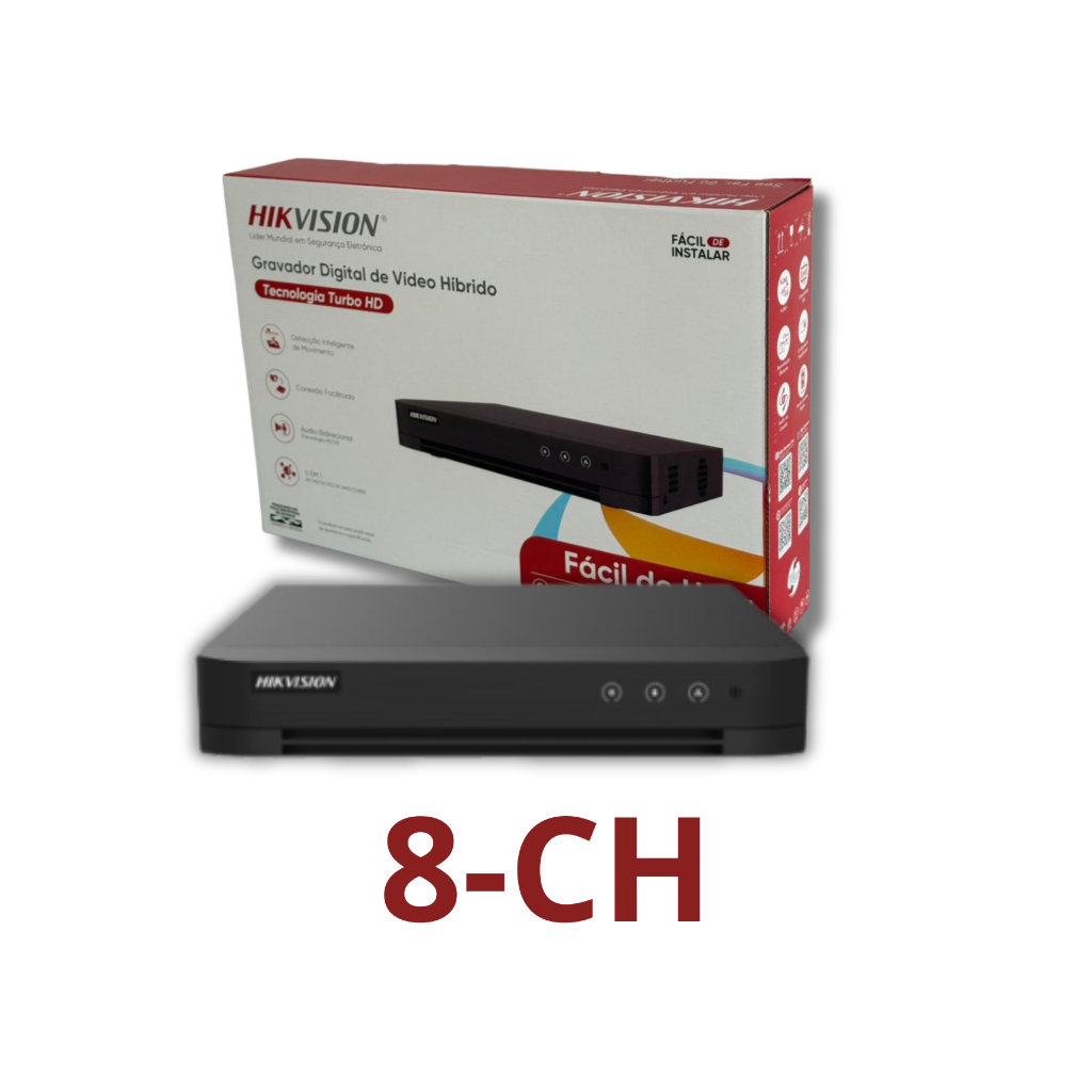 DVR GRAVADOR DIGITAL HIBRIDO 8 CANAIS  DS-7208HGHI-M1/T HIKVISION