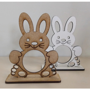 Kit Lembrancinhas Porta Bombom Coelhinho da Pascoa em MDF 3mm