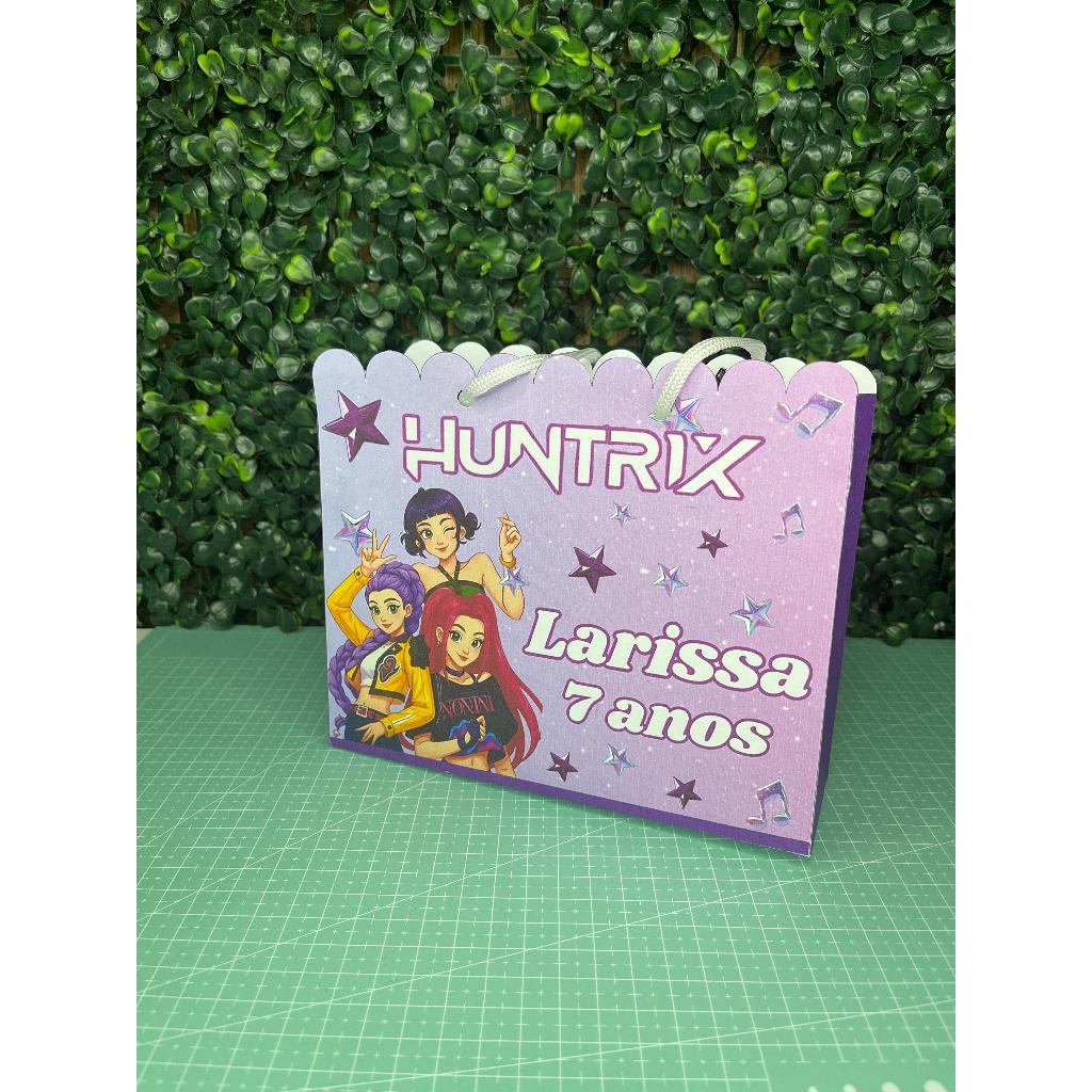 Sacolinhas Personalizadas Guerreiras K-Pop Huntrix | Lembrancinha Festa Infantil