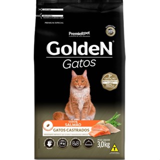Ração Golden Fórmula Gatos Castrados Salmão 3kg em Oferta na Shopee