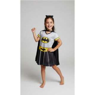 Fantasia Menina Heroina Batgirl Carnaval Festas em Oferta na Shopee