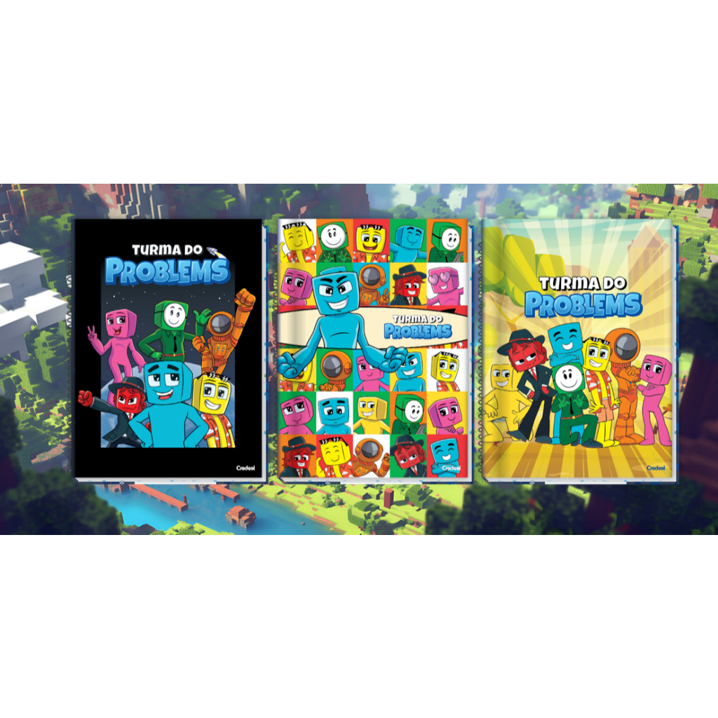Caderno Brochura Turma do Problems Capa Dura 80 folhas Credeal em Oferta na Shopee