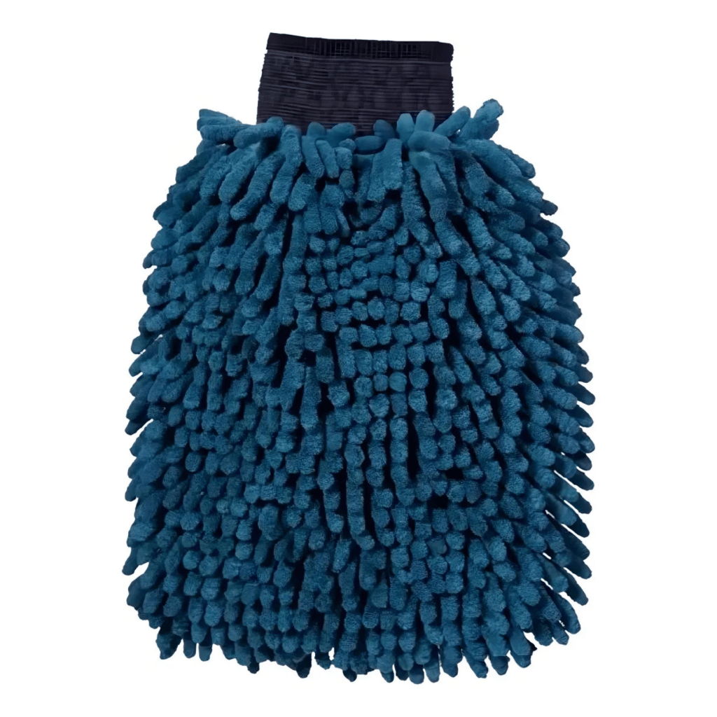 Luva Microfibra Lavagem Automotiva Azul Limpeza Sem Riscos em Oferta na Shopee