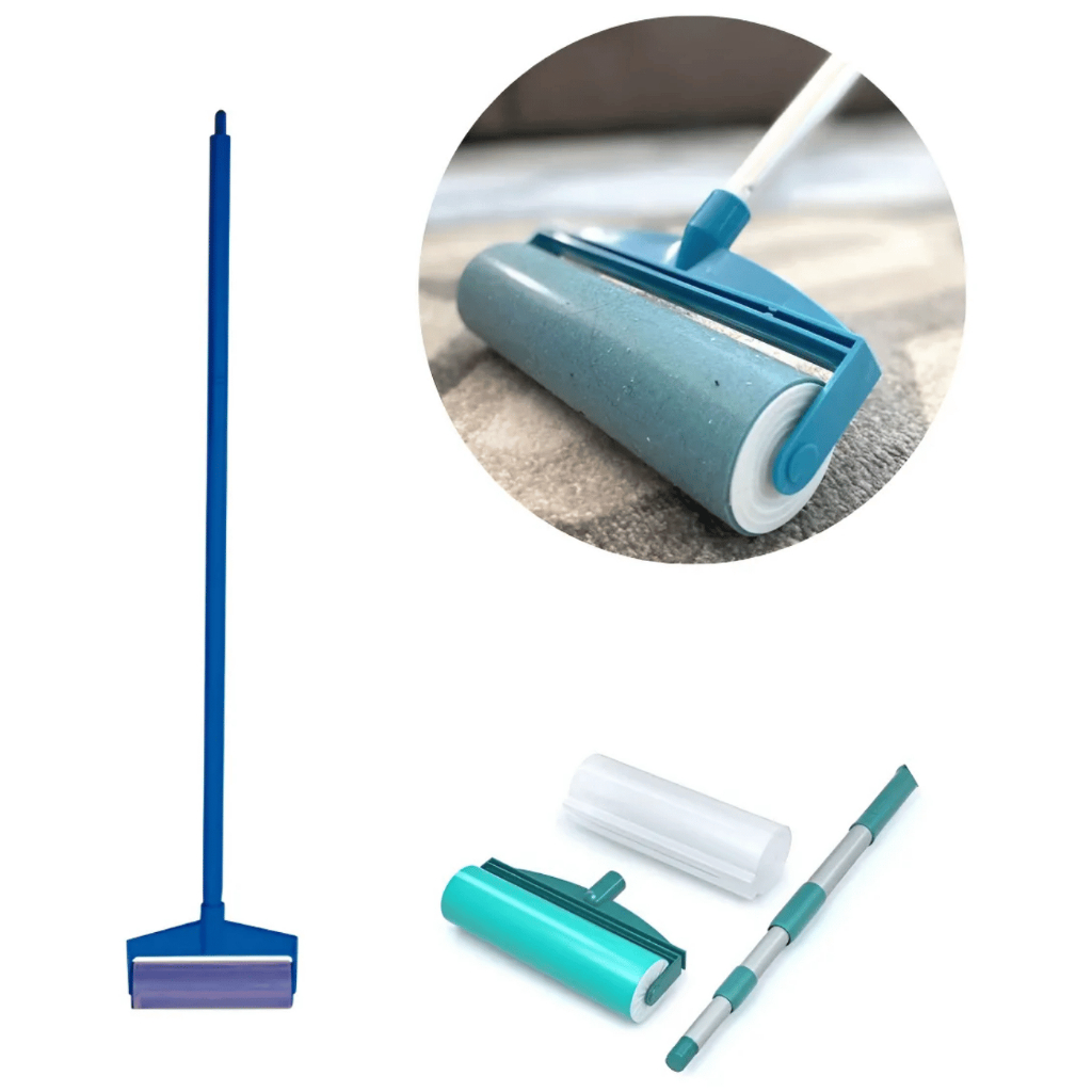 Rolo Adesivo Tira Pelos Grande Lavável Cabo Cortina Estofado em Oferta na Shopee