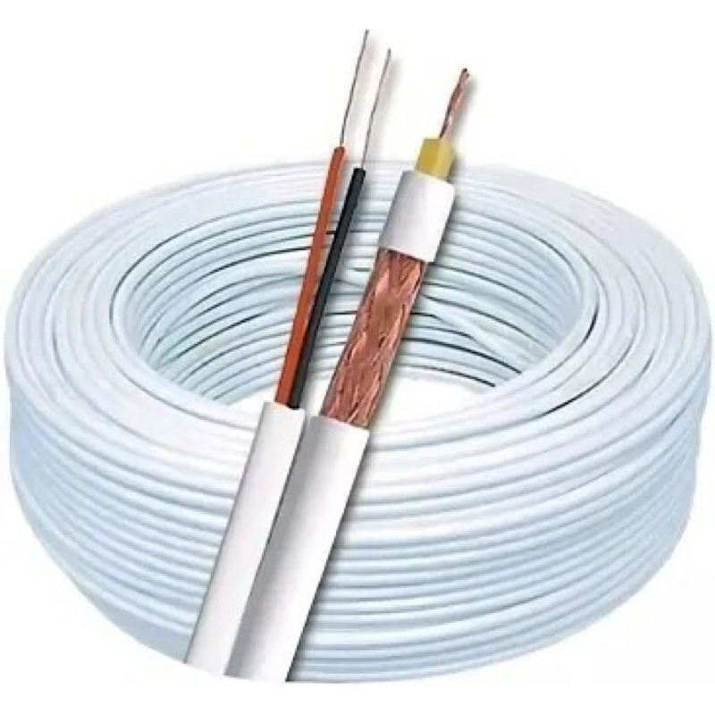 Cabo Coaxial + Bipolar 4mm Para Instalações De Câmeras CFTV 10m a 60m - Condutti