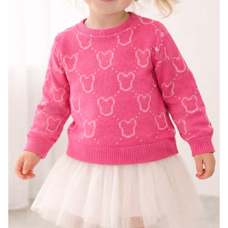 Suéter Trico Infantil Ursinhos Meninas Para Crianças Qualidade Premium em Oferta na Shopee