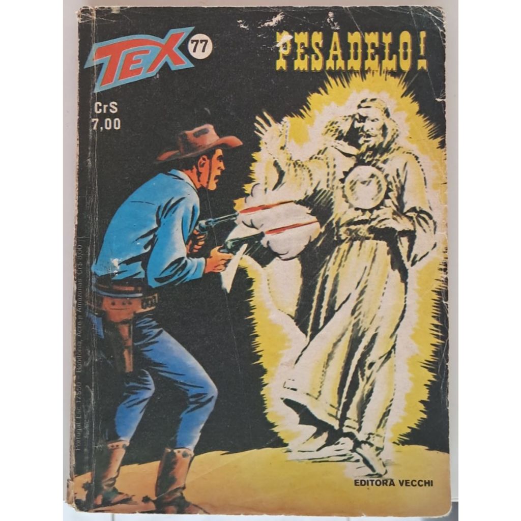 Gibi HQ - TEX nº 77 - Editora Vecchi - Pesadelo - 1977 - 1ª Edição