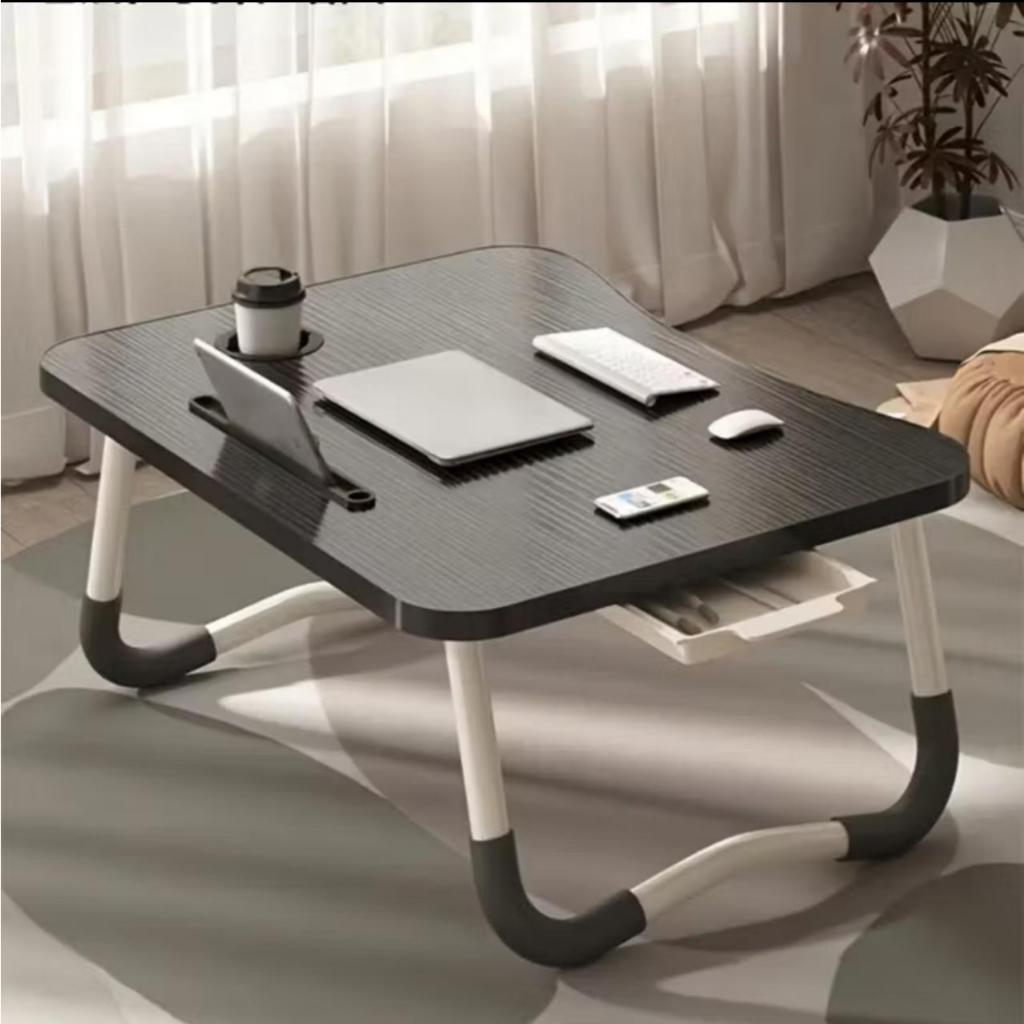Mesa Portátil Com Gaveta Dobrável Articulada Mdf Notebook Tablet e Conveniência em Qualquer Lugar