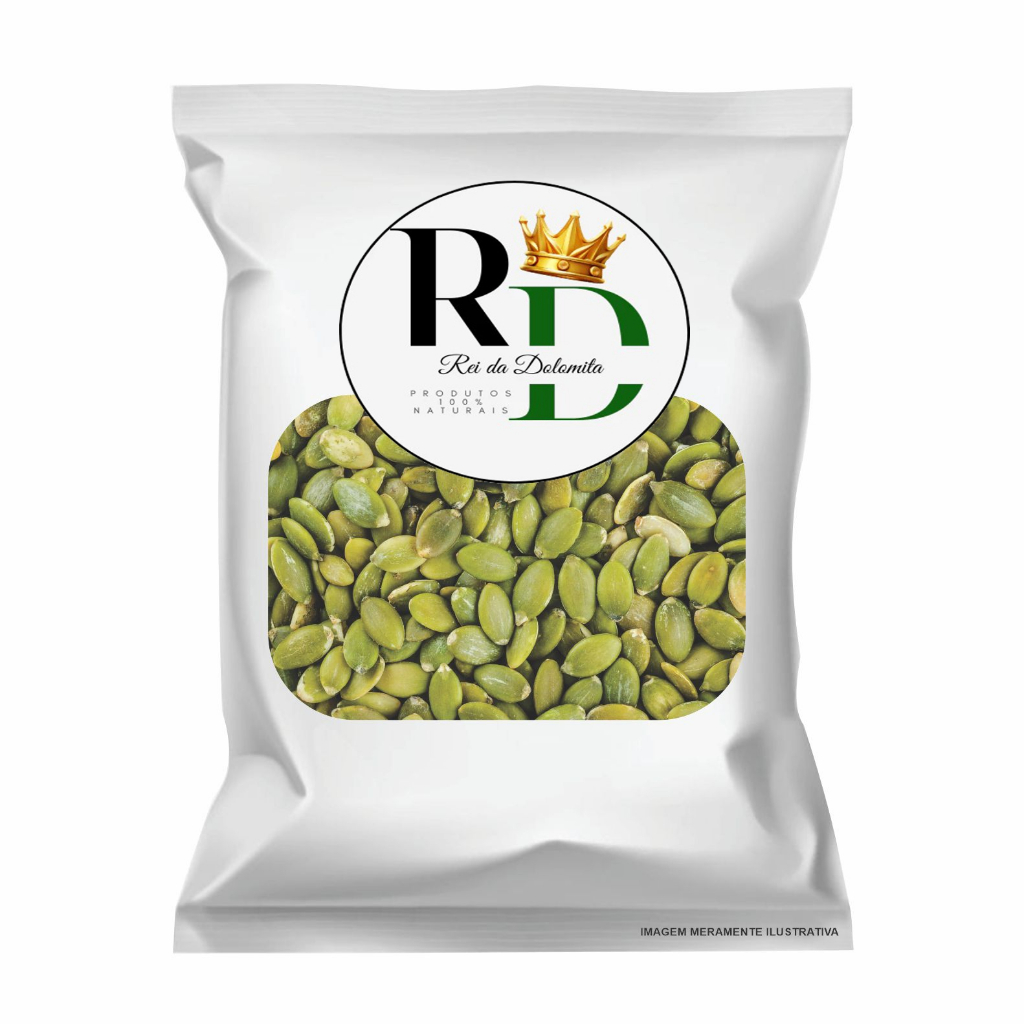 Semente de Abóbora Crua sem Casca sem Sal 1Kg com Laudo de Qualidade 500g - 300g em Oferta na Shopee