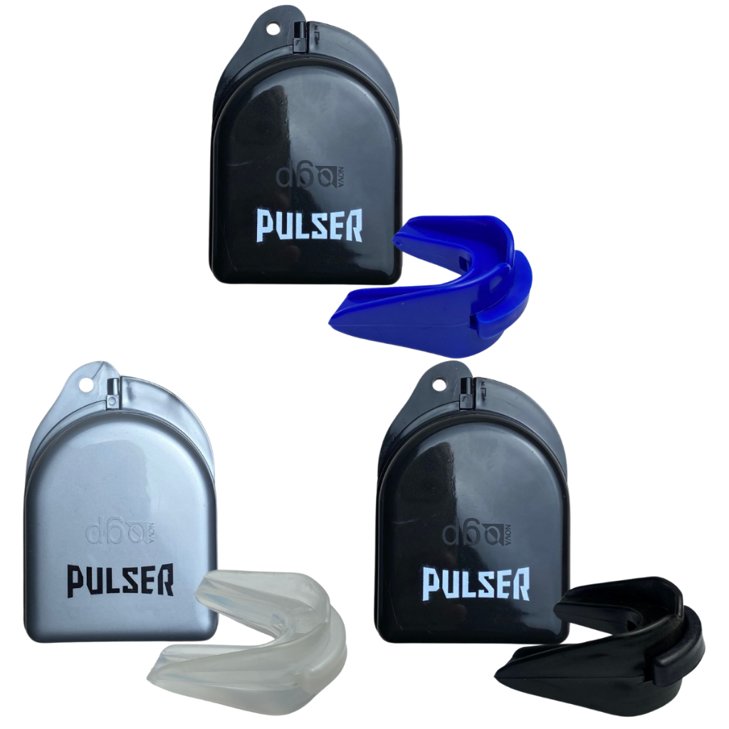Protetor Bucal Duplo com Estojo Lutas Muay thai Boxe Jiu Jitsu Kickboxing Pulser
