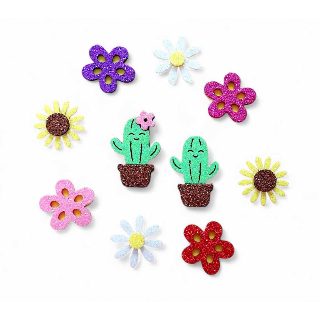 Adesivo pet EVA - Flores e Cactos em Oferta na Shopee