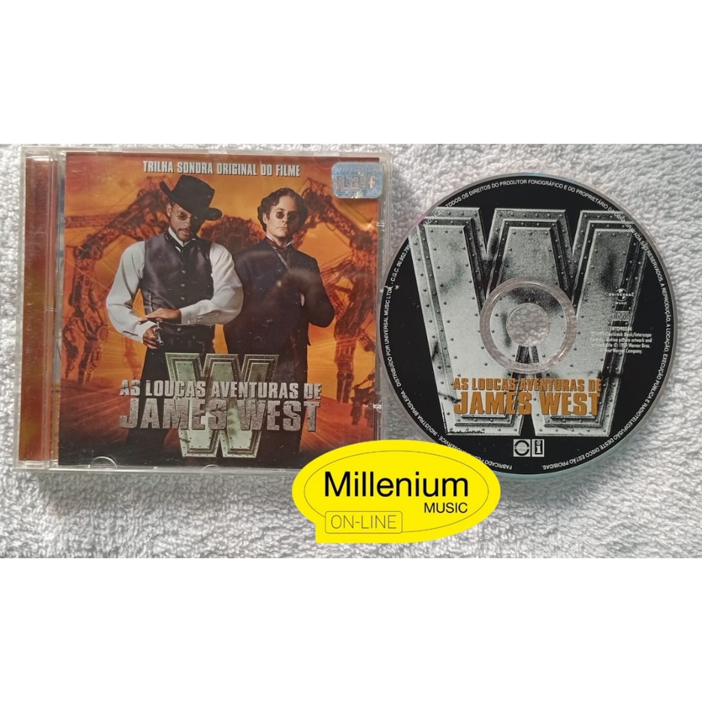 CD  Wild Wild West (As Loucas Aventuras De James West) Trilha Sonora Do Filme 1999 Original Gravadora Ótimo Estado