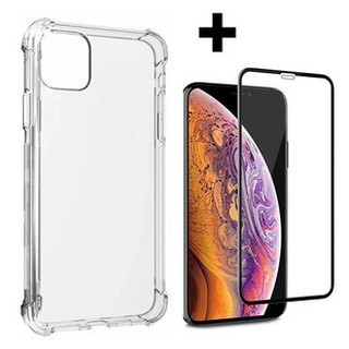 Película + Capa De Celular Para Iphone Apple Capinha Transparente Película 3D Vidro em Oferta na Shopee