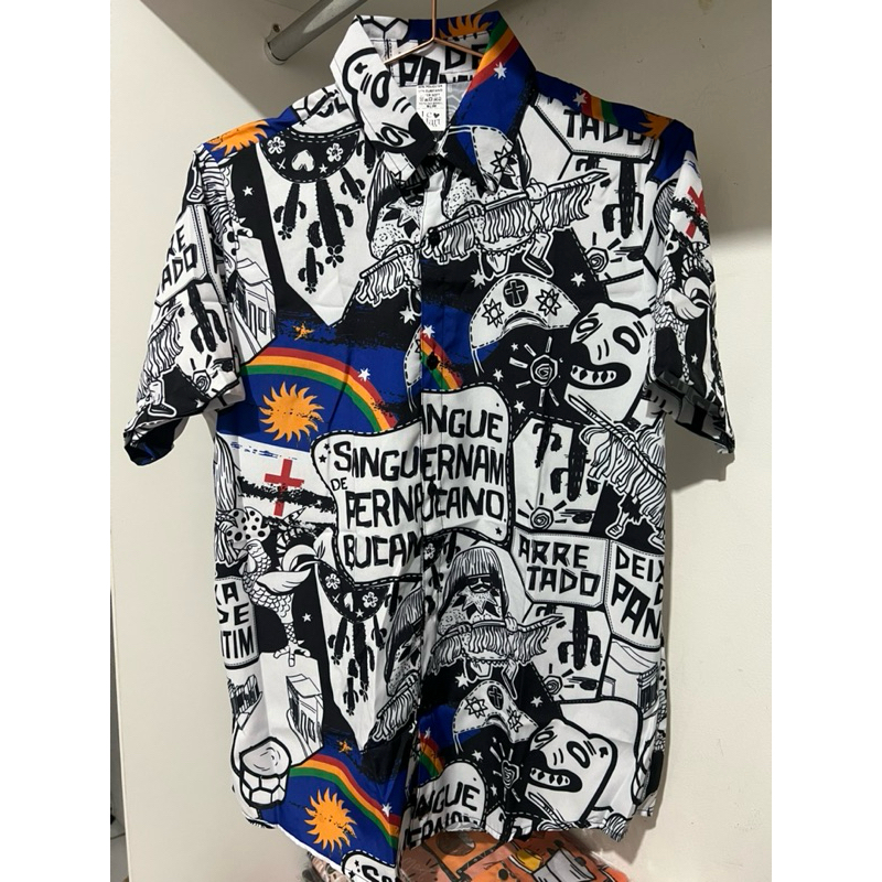 Camisaria camisa botão sangue Pernambucano - pernambuco