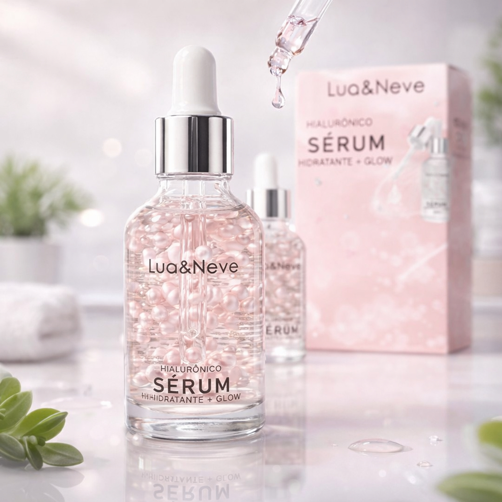 Sérum Facial Hidratante Glow Hialurônico Antissinais Antioxidante Rejuvenescedor Iluminador