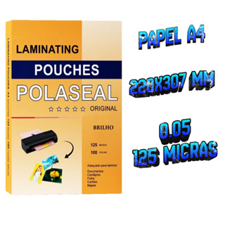 Plástico Polaseal para Plastificação com Proteção UV e Prova d"Água A4 em Oferta na Shopee