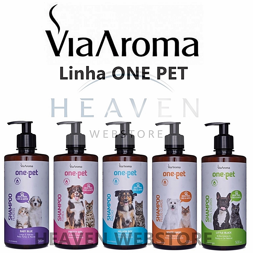 Shampoo Pet Via Aroma Banho Cão e Gato - Escolha o seu - Macho Femea Filhote 500ml em Oferta na Shopee