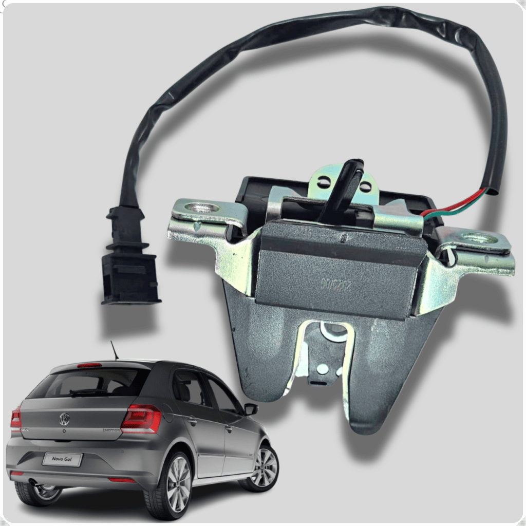 Fechadura Trava Interna Do Porta Malas Com Micro Switch Volkswagen Gol G5 G6 G7 Após 2008