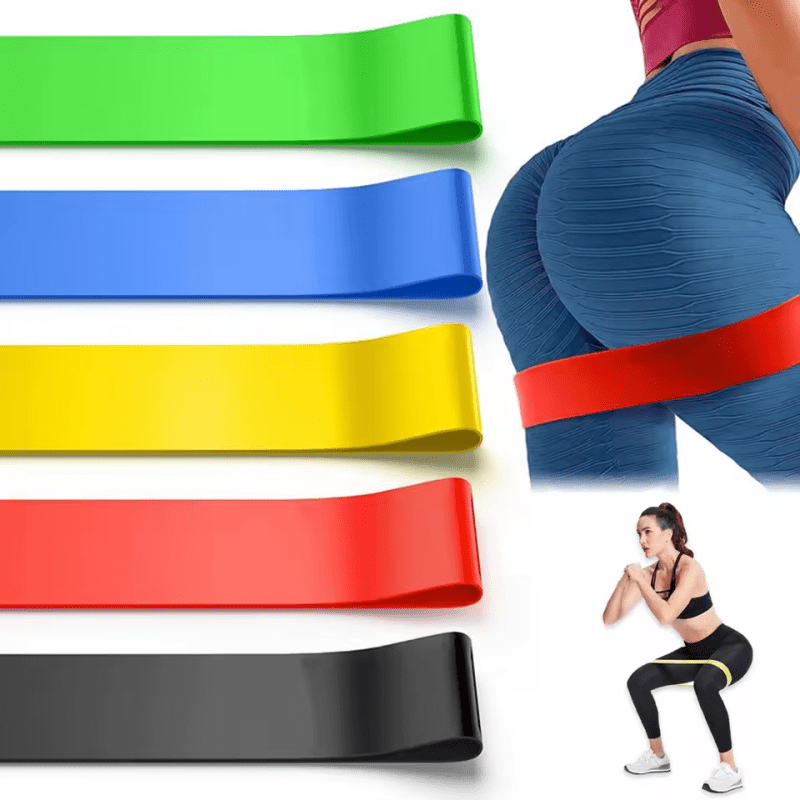 Kit 5 Faixa Elástica bands Exercício Academia Treino em Casa extensor em Oferta na Shopee