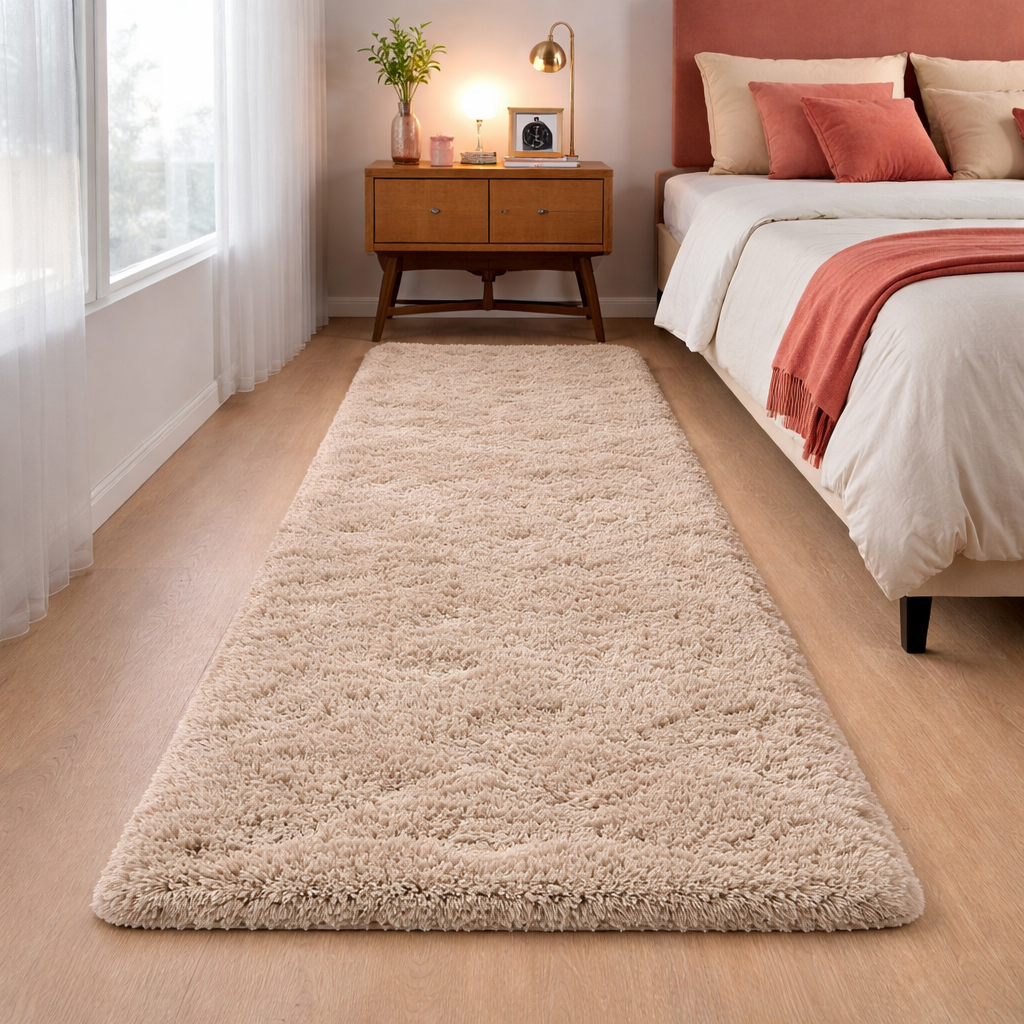 Tapete Passadeira 1,00 x 0,60 Corredor Quarto Sala Beira de Cama Felpudo Peludo em Oferta na Shopee