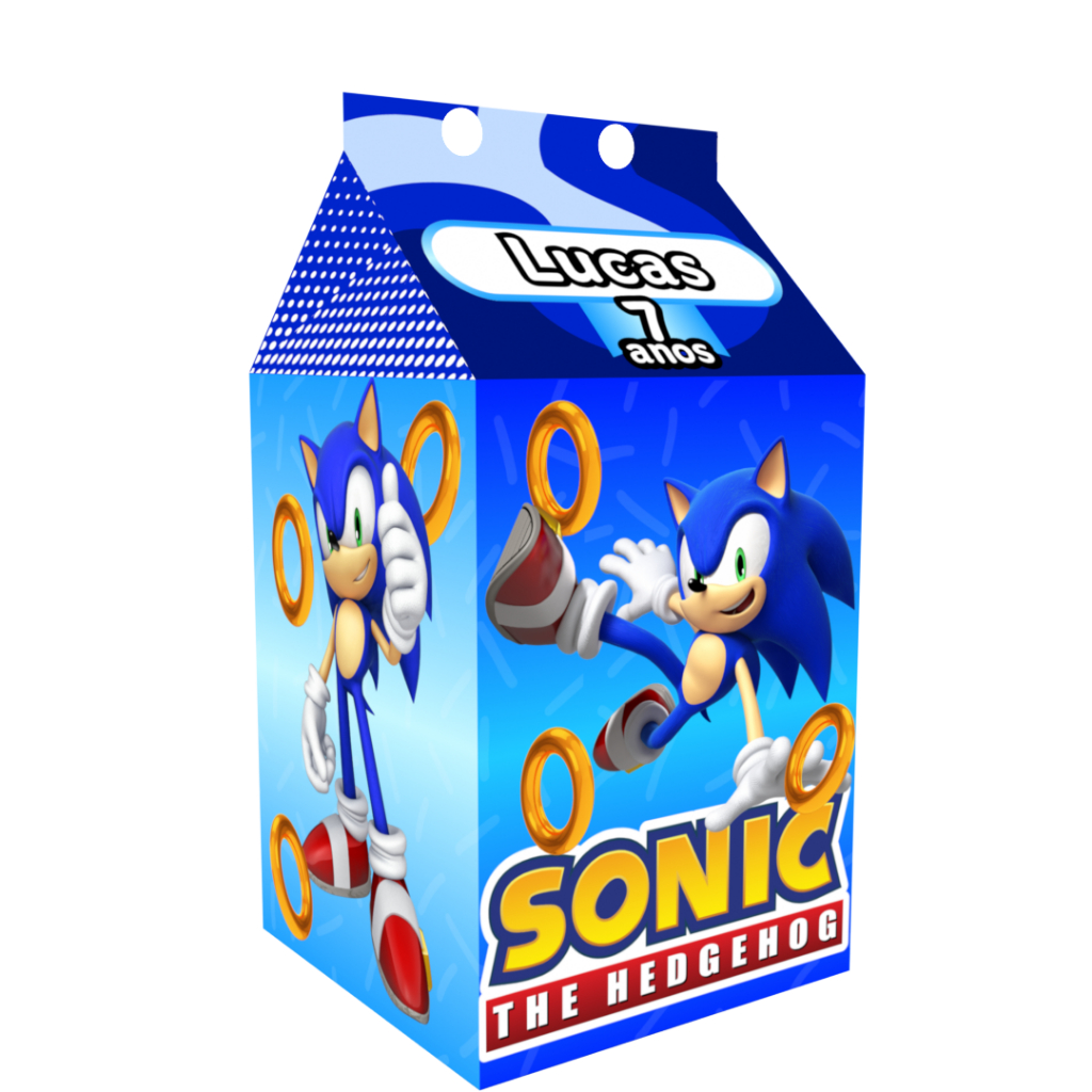 Caixinha Milk Sonic para Lembrancinha para Festa Personalizada Qualquer Tema em Oferta na Shopee