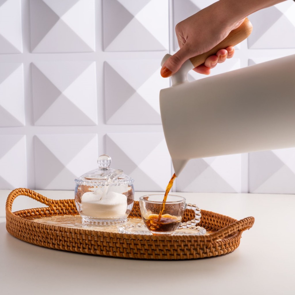 Açucareiro de Vidro com Colher Cristal Bolinhas Pearl Transparente · foto 2