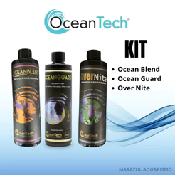 Kit completo ciclagem para aquário Ocean Tech - Ocean Blend + Over Nite + Ocean Guard