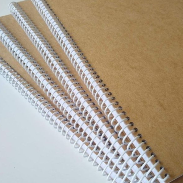 Caderno Ecológico 14x21cm (A5) com folhas recicladas e capa kraft escolar escola treinamento colégio