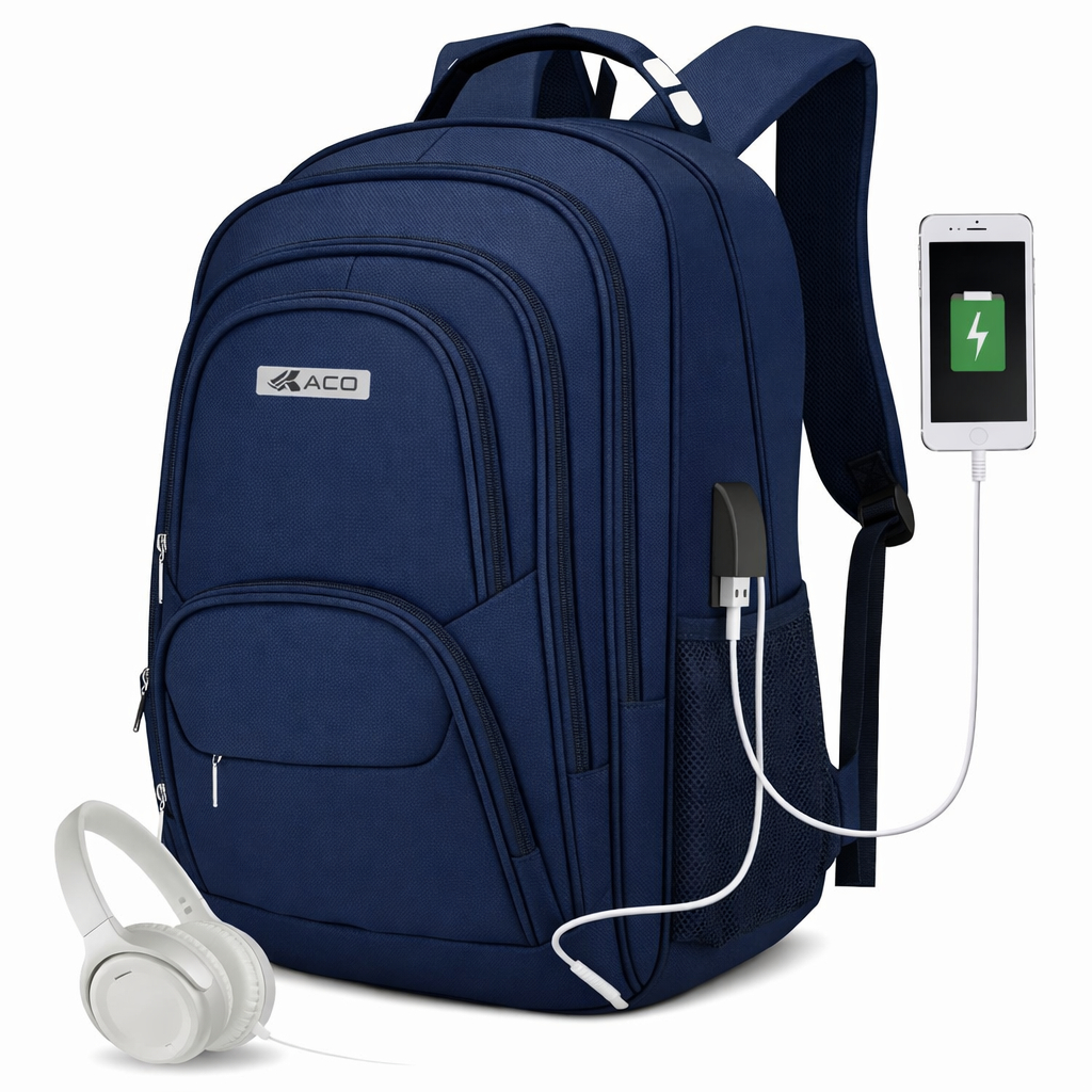 Imagem Mochila para Escola Reforçada com Entrada USB Impermeável
