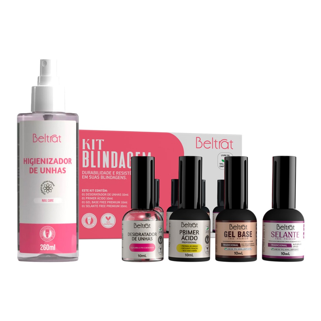 Kit Gel Capa Base Selante Primer Com Ácido Desidratador + Prep E Selante Led Uv Beltrat - Promoção em Oferta na Shopee