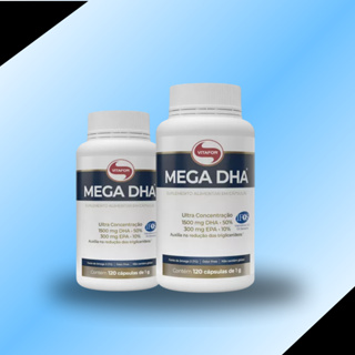 Mega DHA Apresentação Dupla 120cps  2Un em Oferta na Shopee