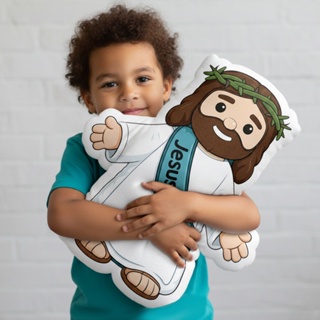 Almofada Jesus Love You braços e coroa de espinhos decoração evangélica/ católica em Oferta na Shopee