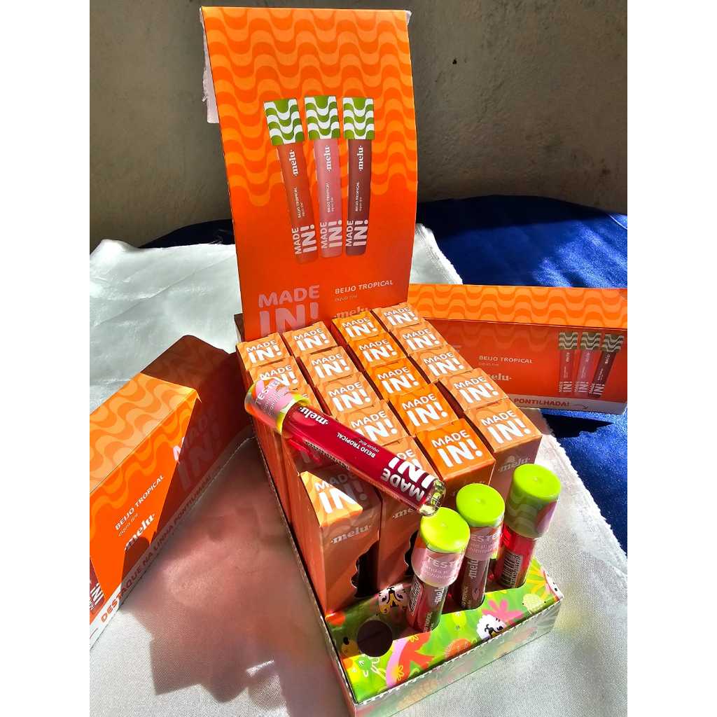 Kit completo de Aqua Tint Beijo Tropical Linha Melu by Ruby Rose.