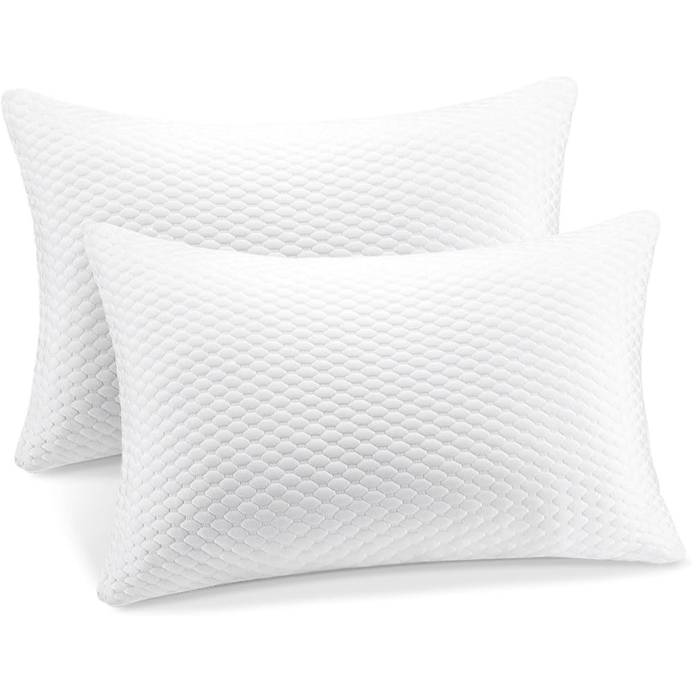 Kit 2 Travesseiros NASA Ortopédico Alto Firme Antialérgico Premium 70x50cm em Oferta na Shopee