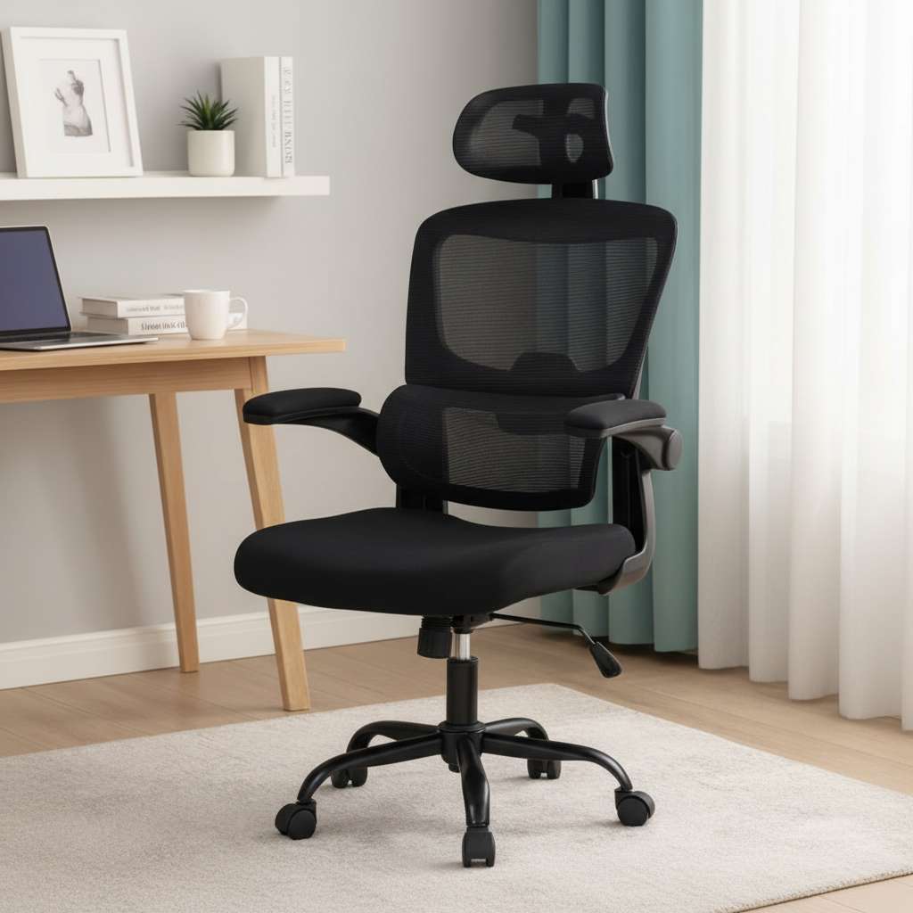 Cadeira escritório gamer giratória ergonômica ajustável conforto para trabalho e jogos
