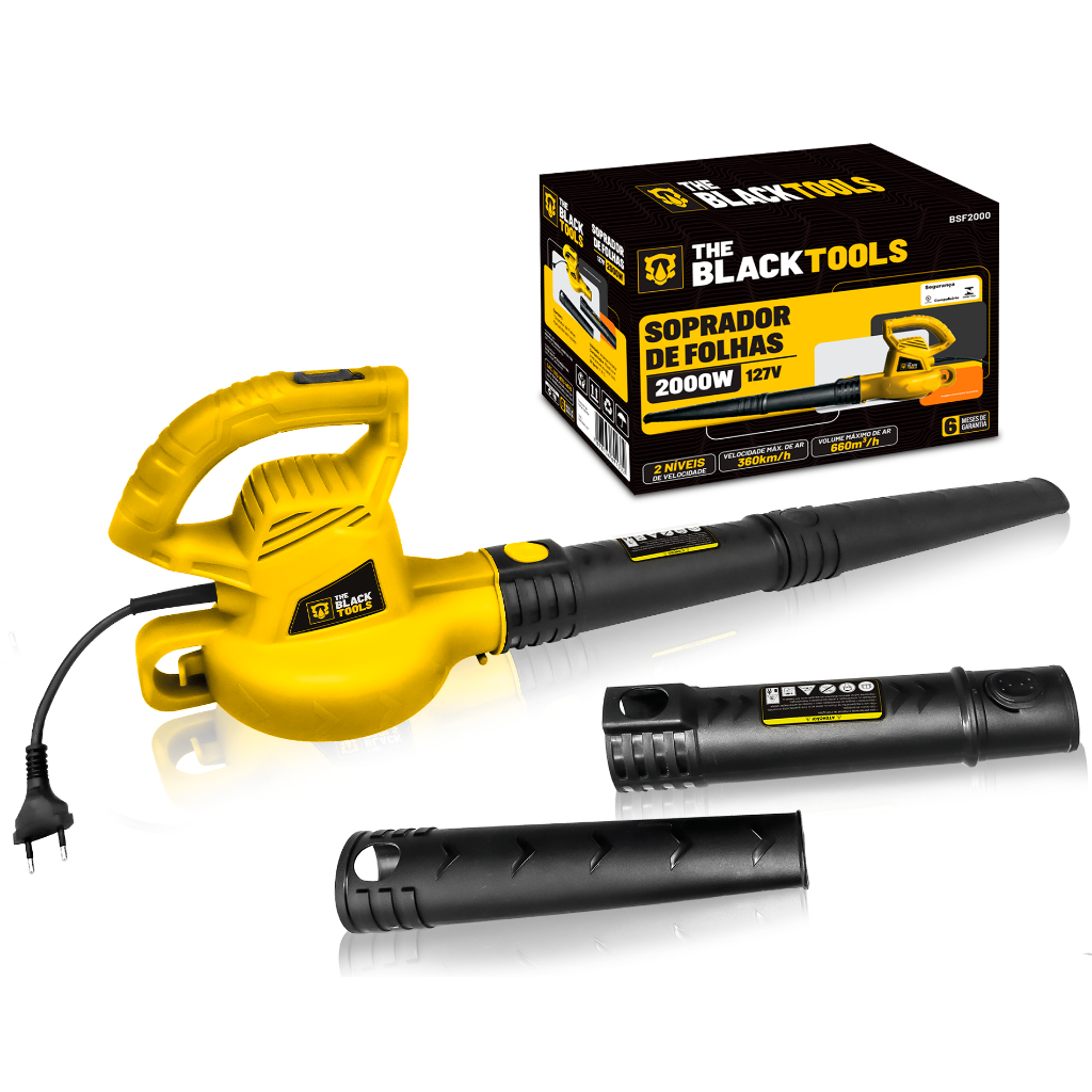 Soprador De Resíduos E Folhas 2000w Portátil Elétrico The Black Tools em Oferta na Shopee