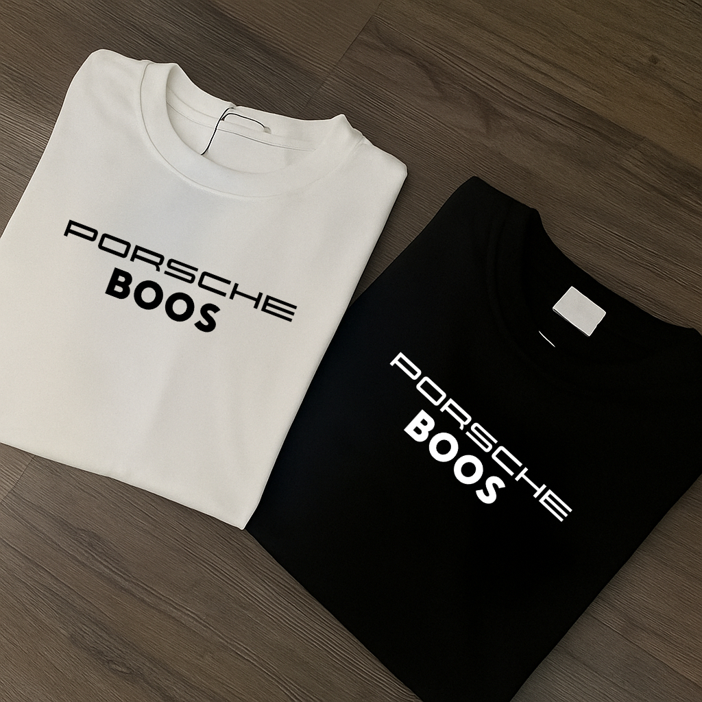 KIT COM 2 Camisetas Porsche Masculina Lançamento 100% Algodão Unissex Feminina Camisa Blusa Várias Cores 2026