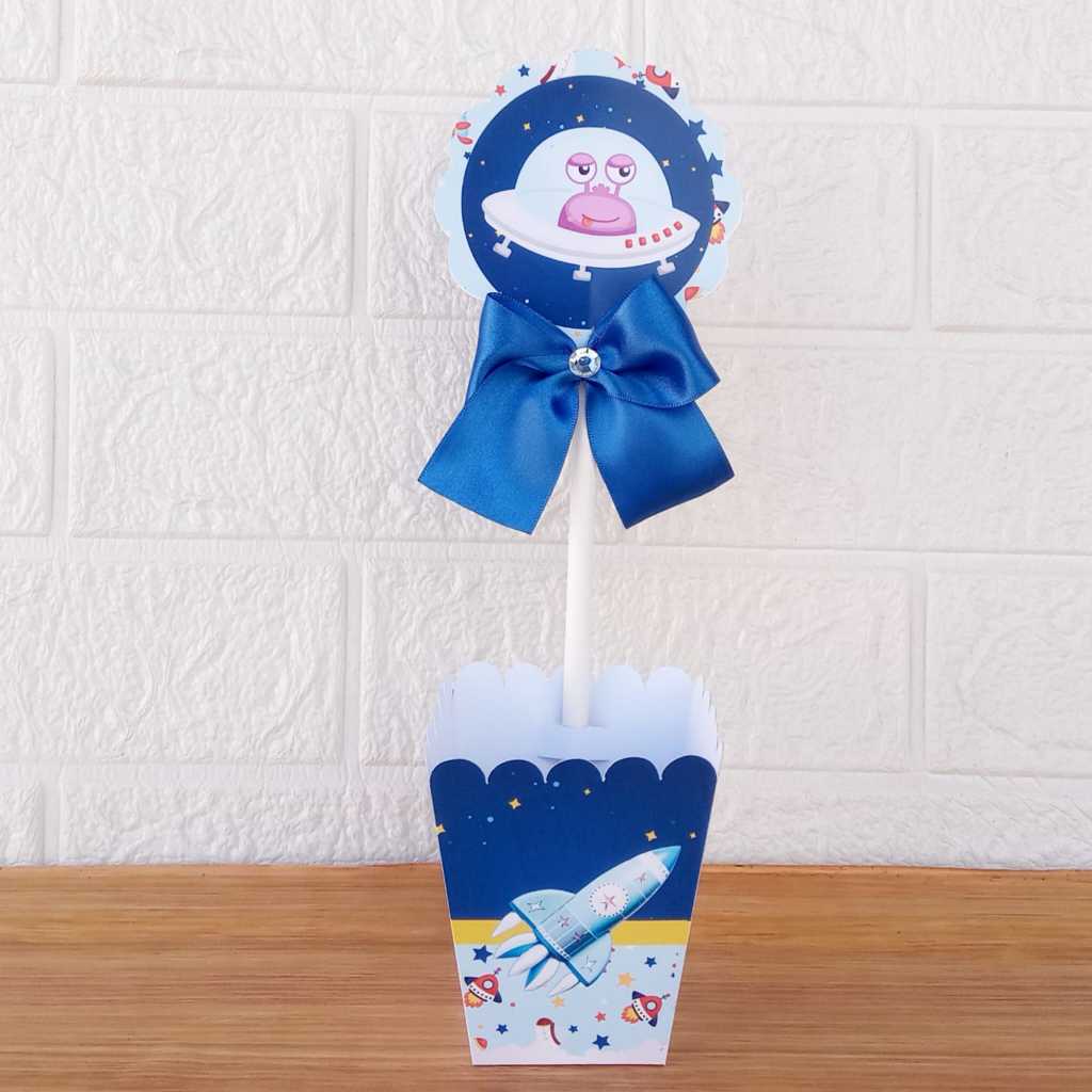 Centro de Mesa Personalizada - Cachepô - Semi-Montadas - Lembrancinha para Festas - Astronauta