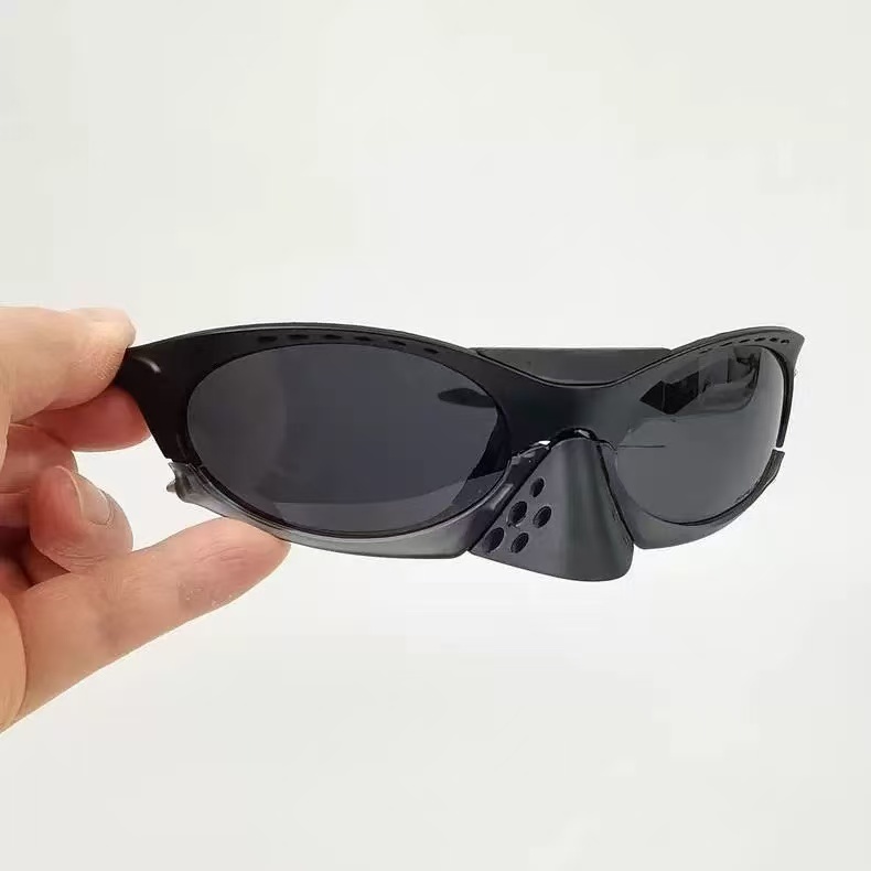 Óculos de sol esportivos unissex com ponte nasal removível.JK8612