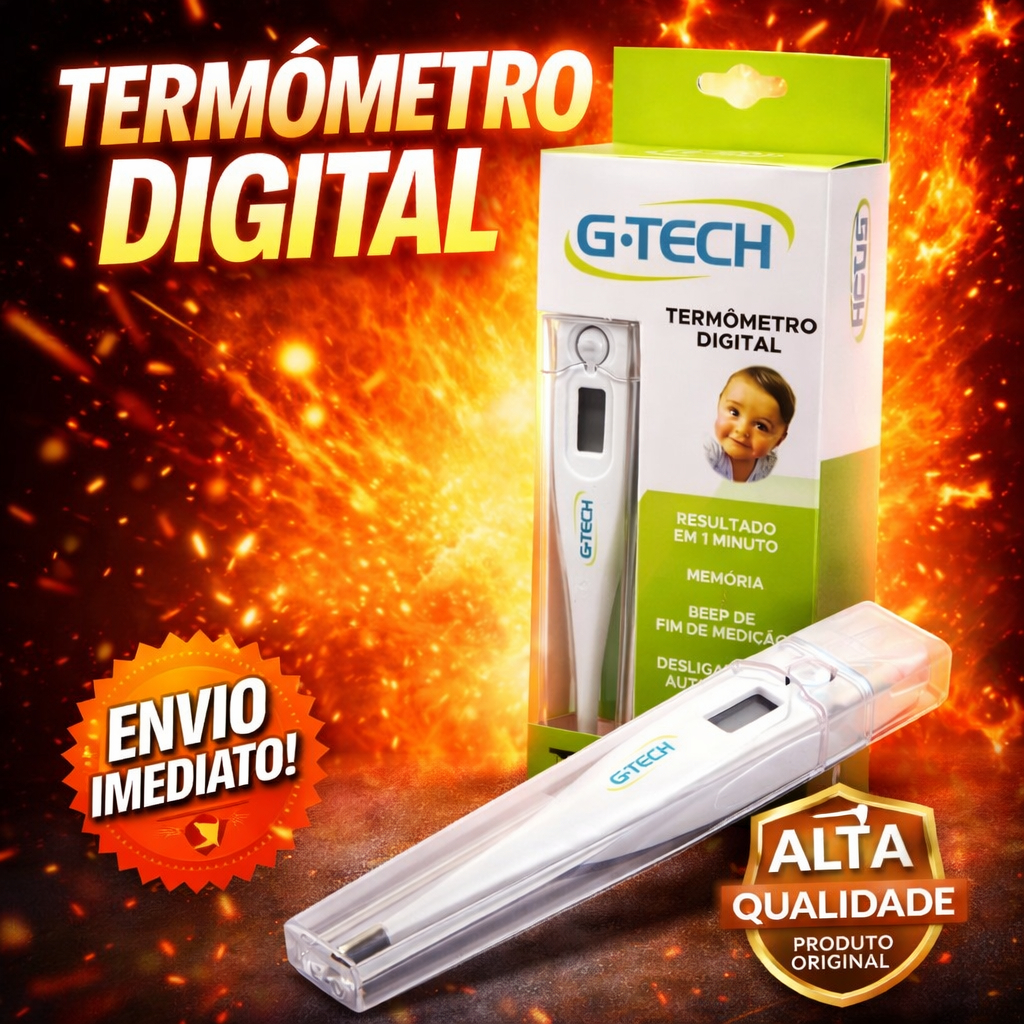 Termômetro Digital G-TECH Termômetro Clinico Adulto E Infantil Melhor Custo Beneficio